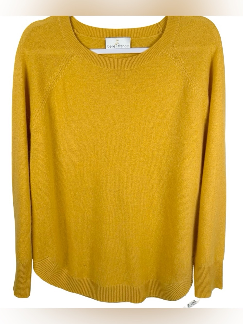Belle cashmere 100% Cashmere Classic Crewneck Sweater Women's medium